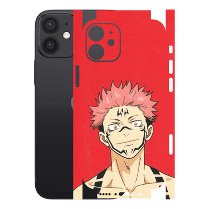 Apple iPhone Skins (All Models) - Ryomen Sukuna Fun Anime - Matte Finish (M-153) iPhone 12 Mini