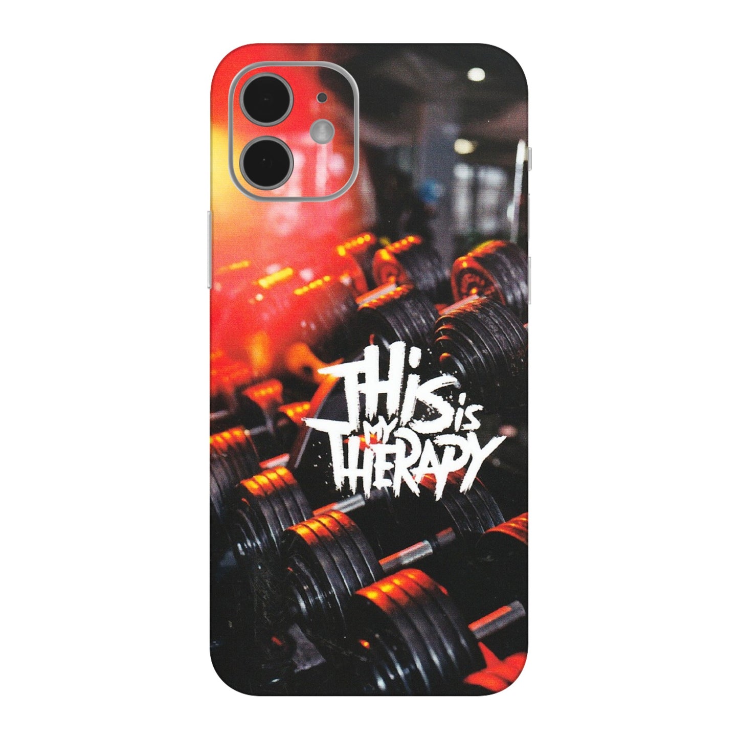 Apple iPhone Skins (All Models) - GYM Lover Therapy - Matte Finish (M-160) iPhone 12 Mini