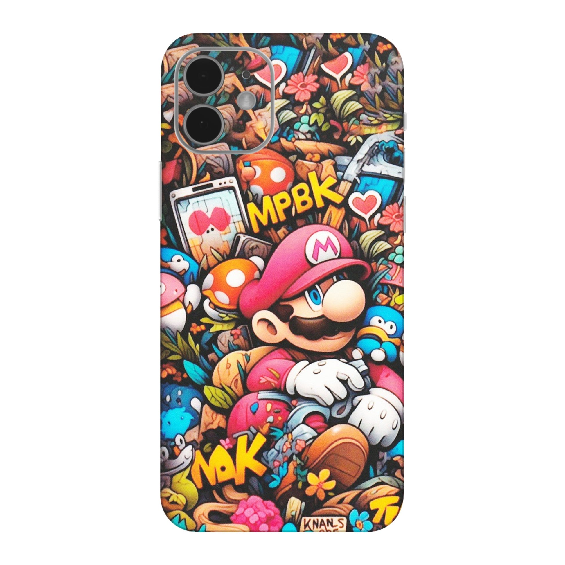 Apple iPhone Skins (All Models) - Super Mario Bros Artistic - Matte Finish (M-173) iPhone 12 Mini