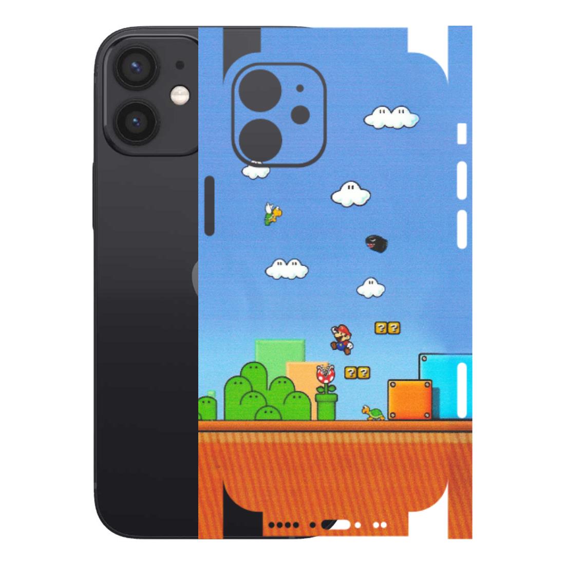 Apple iPhone Skins (All Models) - Mario Game Scene - Matte Finish (M-24) iPhone 12 Mini