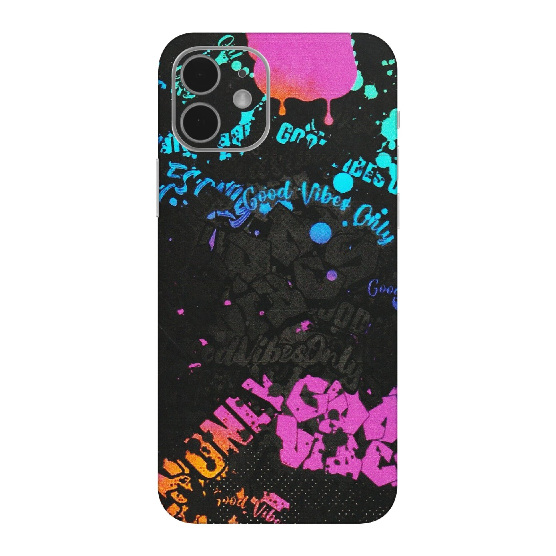 Apple iPhone Skins (All Models) - Majestic Black Vibes - Matte Finish (M-62) iPhone 12 Mini