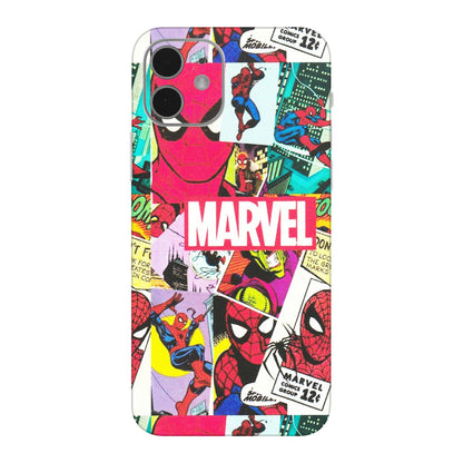 Apple iPhone Skins (All Models) - Marvel Comic Spiderman Grafitti - Matte Finish (M-72) iPhone 12 Mini