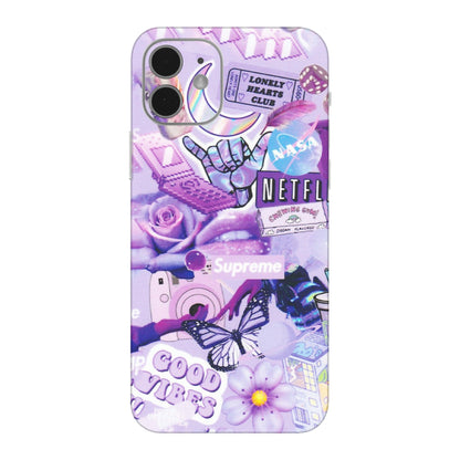 Apple iPhone Skins (All Models) - Supreme Purple Magic - Matte Finish (M-88) iPhone 12 Mini
