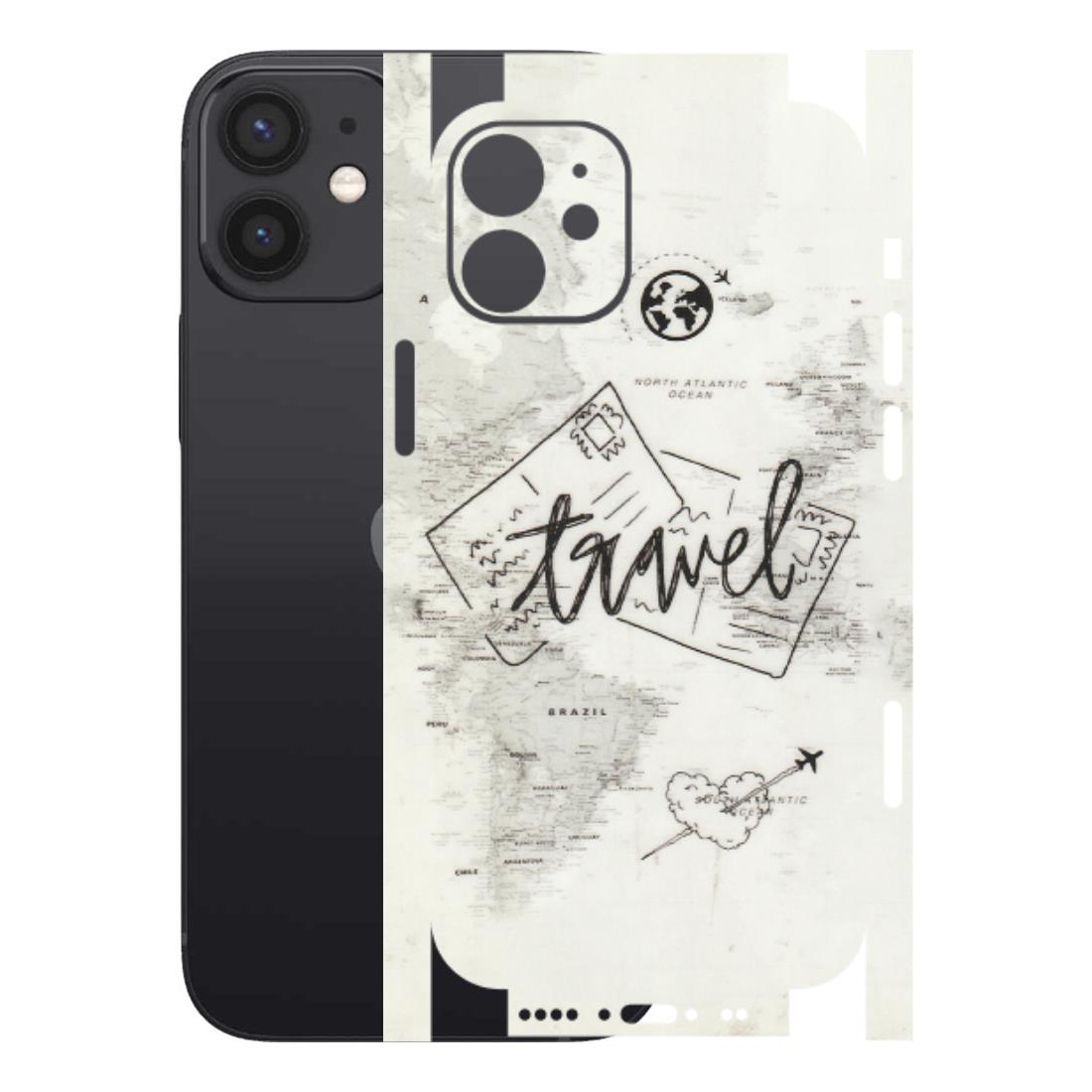 Apple iPhone Skins (All Models) - Travel Ticket - Transparent Finish (T-06) iPhone 12 Mini