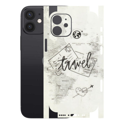 Apple iPhone Skins (All Models) - Travel Ticket - Transparent Finish (T-06) iPhone 12 Mini