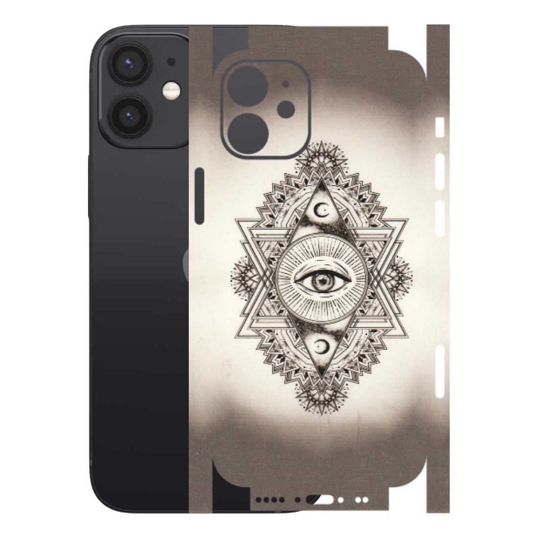 Apple iPhone Skins (All Models) - Illuminati Great Eye - Transparent Finish (T-14) iPhone 12 Mini