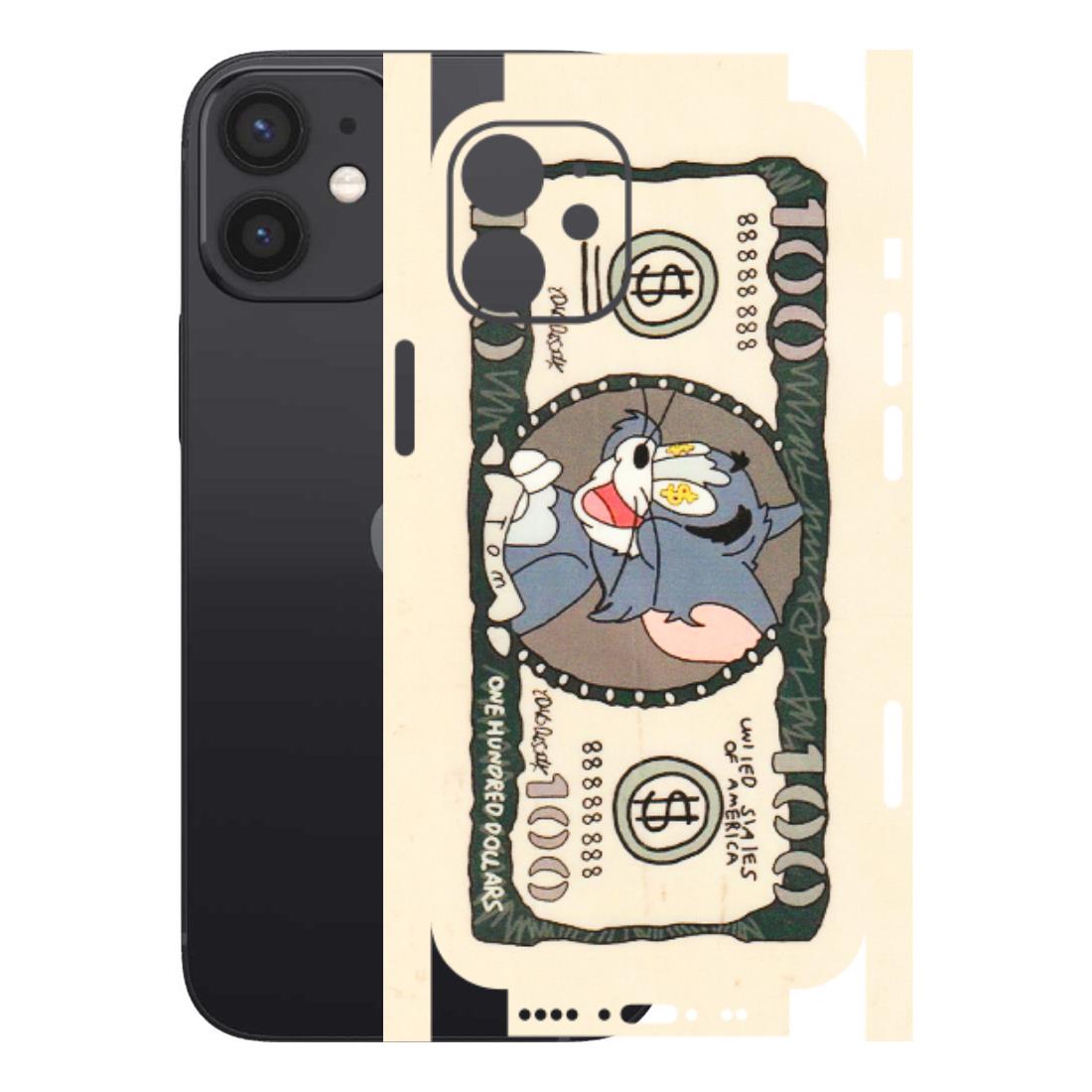 Apple iPhone Skins (All Models) - One Hundred Dollar Tom - Transparent Finish (T-16) iPhone 12 Mini