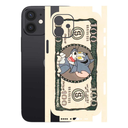 Apple iPhone Skins (All Models) - One Hundred Dollar Tom - Transparent Finish (T-16) iPhone 12 Mini