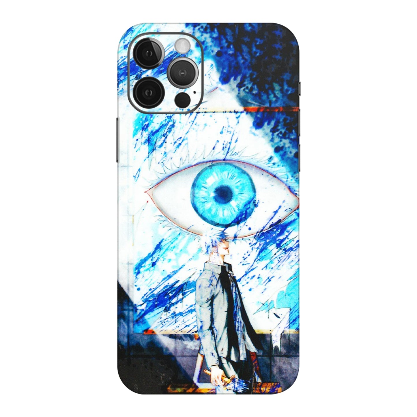 Apple iPhone Skins (All Models) - Gojo Satoru evil eye - 3D Embossed Finish (L-239) iPhone 12 Pro