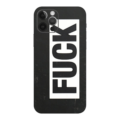 Apple iPhone Skins (All Models) - The F Word - 3D Embossed Finish (L-255) iPhone 12 Pro