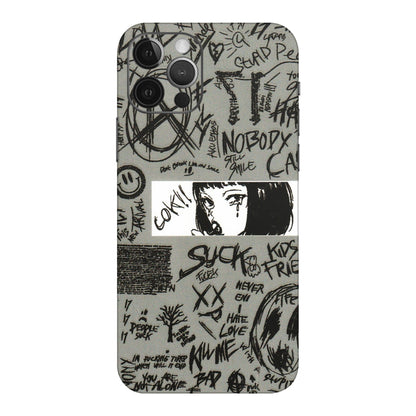 Apple iPhone Skins (All Models) - Never Have Love Anime - 3D Embossed Finish (L-260) iPhone 12 Pro