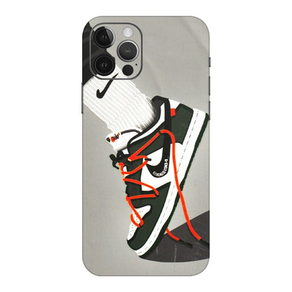 Apple iPhone Skins (All Models) - New Grey Sneaker - 3D Embossed Finish (L-261) iPhone 12 Pro
