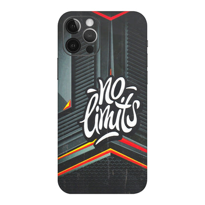 Apple iPhone Skins (All Models) - No Limits - 3D Embossed Finish (L-286) iPhone 12 Pro