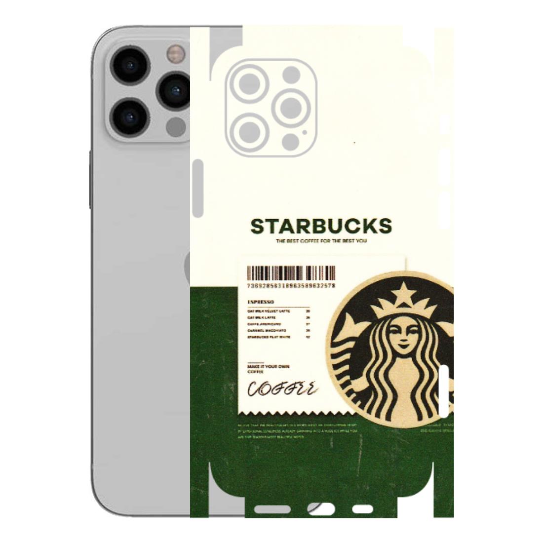 Apple iPhone Skins (All Models) - Starbucks Barcode - 3D Embossed Finish (L-308) iPhone 12 Pro