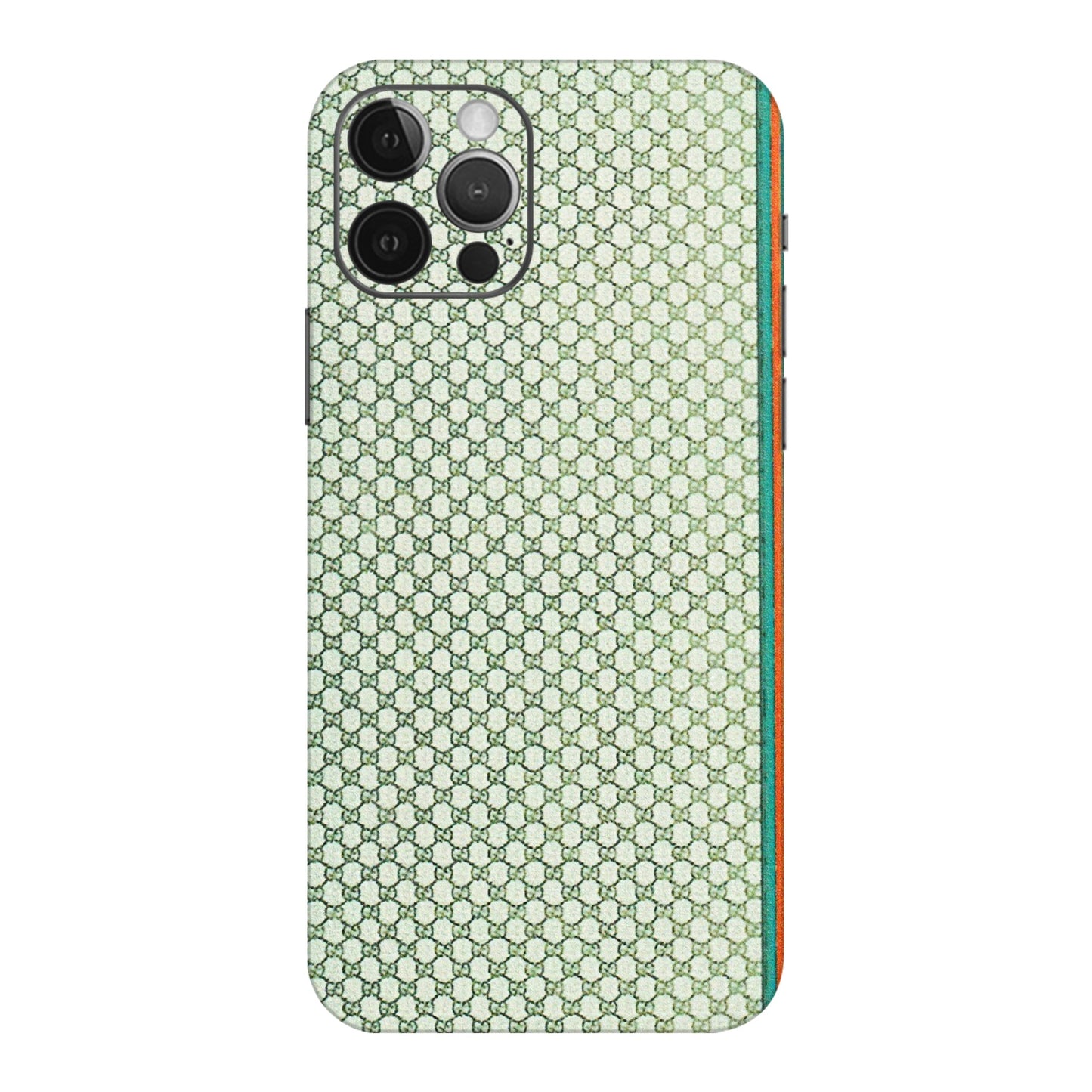 Apple iPhone Skins (All Models) - Gucci Fabric Pattern - 3D Embossed Finish (L-73) iPhone 12 Pro