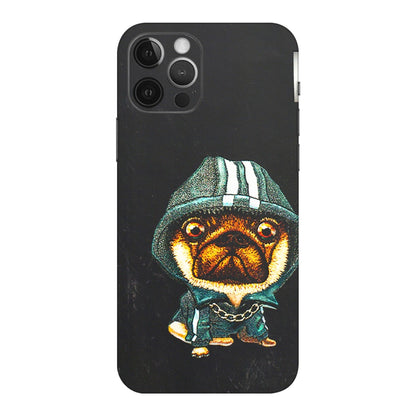 Apple iPhone Skins (All Models) - Puppy N Hoodie - 3D Embossed Finish (L-90) iPhone 12 Pro