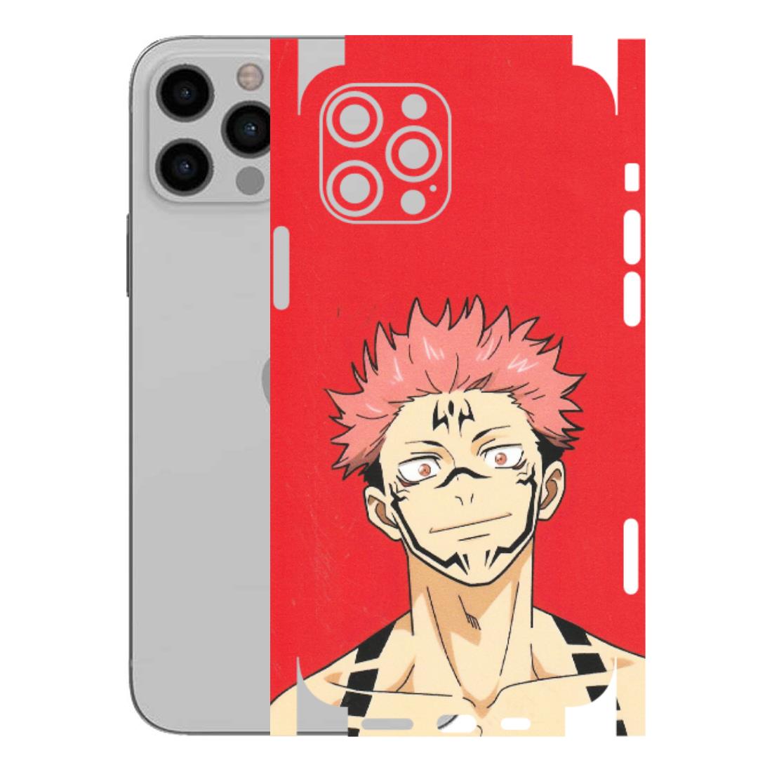 Apple iPhone Skins (All Models) - Ryomen Sukuna Fun Anime - Matte Finish (M-153) iPhone 12 Pro