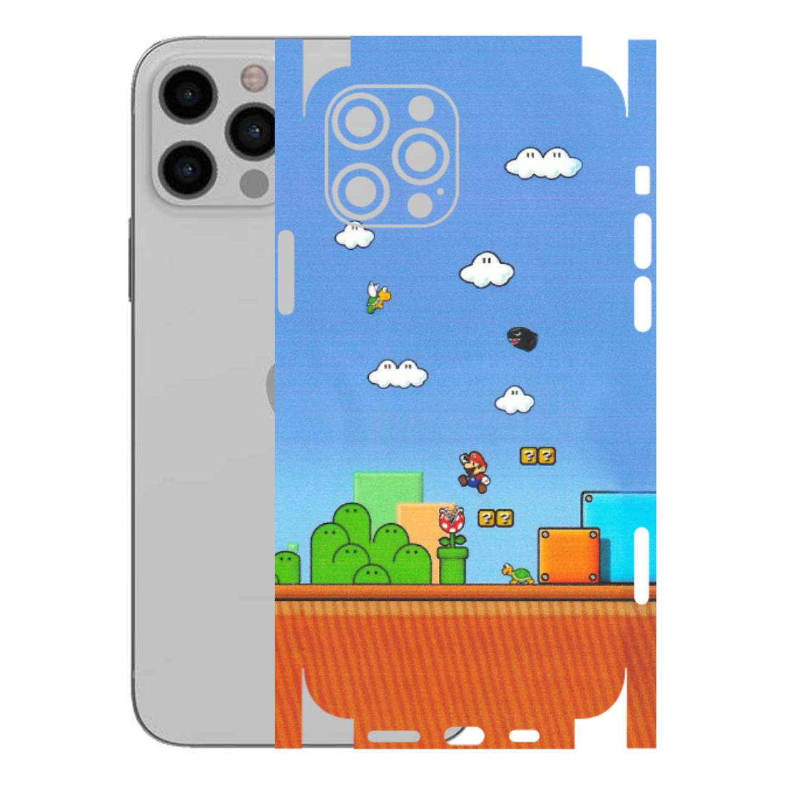 Apple iPhone Skins (All Models) - Mario Game Scene - Matte Finish (M-24) iPhone 12 Pro