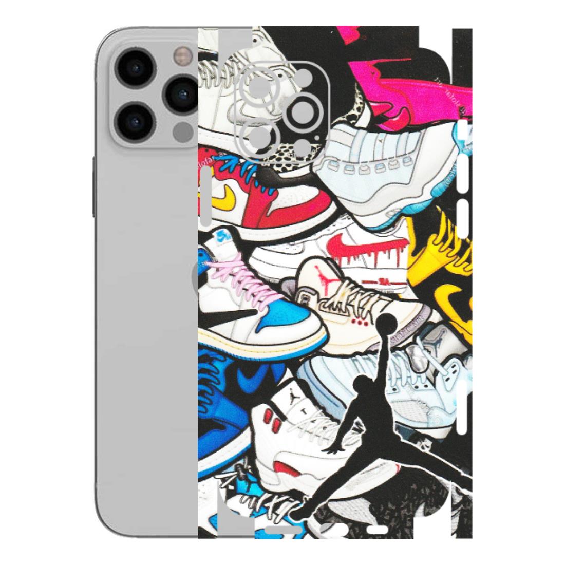 Apple iPhone Skins (All Models) - Jordan Sneakers Fan - Matte Finish (M-80) iPhone 12 Pro