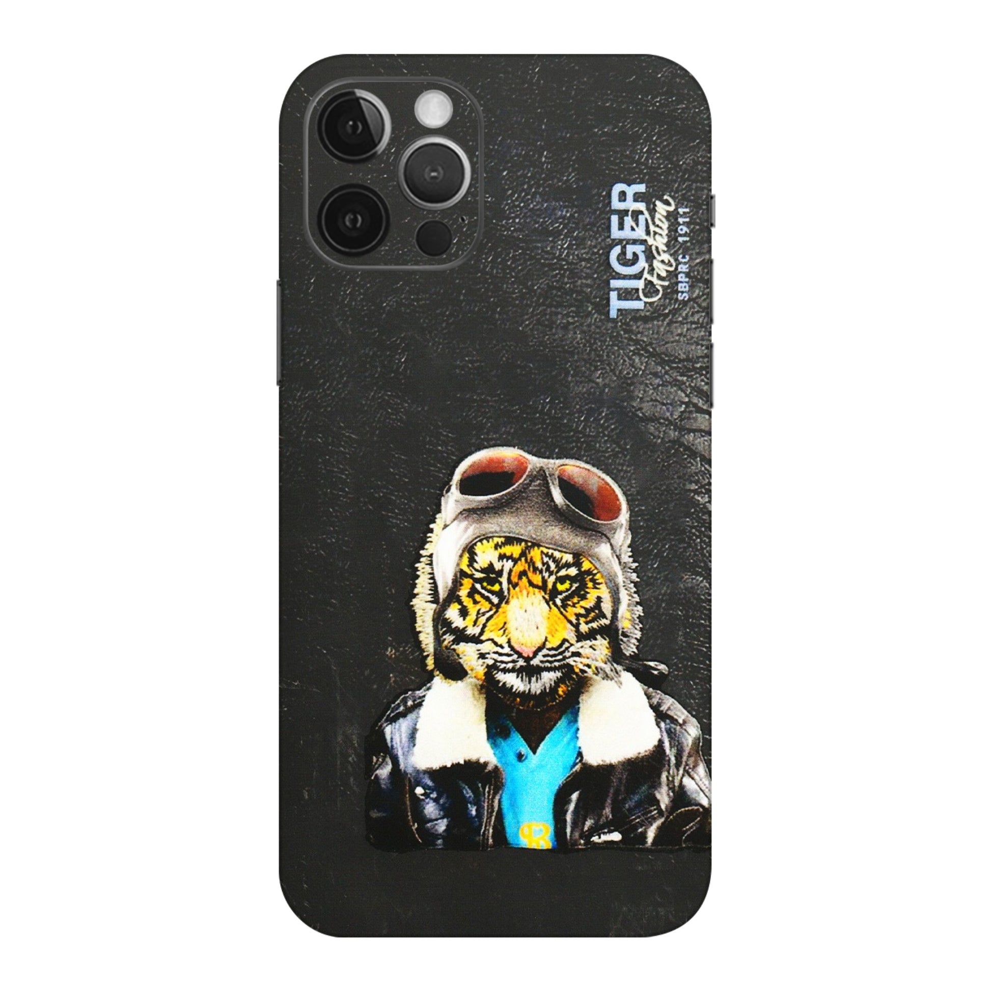 Apple iPhone Skins (All Models) - Rider Tiger - 3D Embossed Finish (L-113) iPhone 12 Pro Max