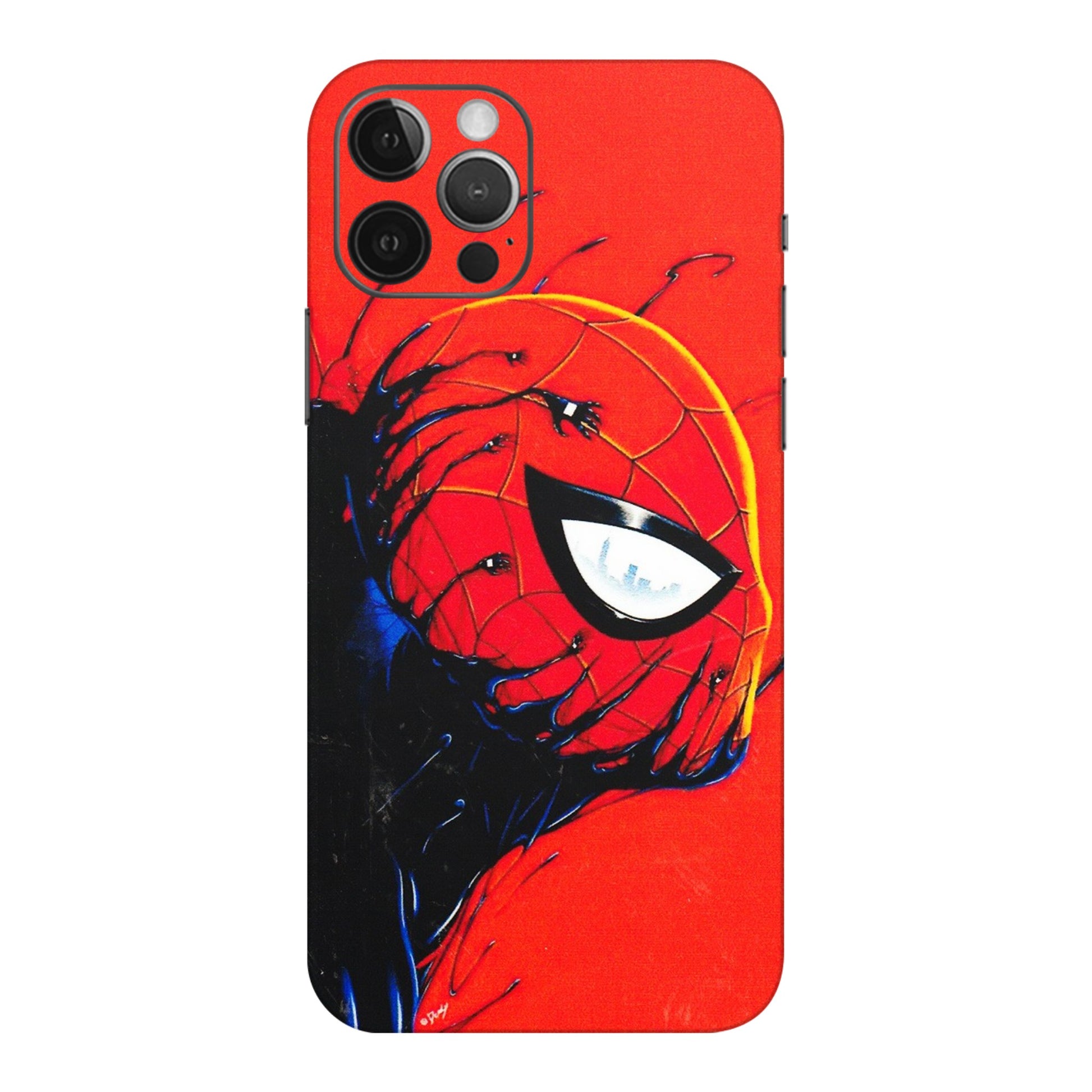 Apple iPhone Skins (All Models) - Spiderman Face Venom - 3D Embossed Finish (L-165) iPhone 12 Pro Max