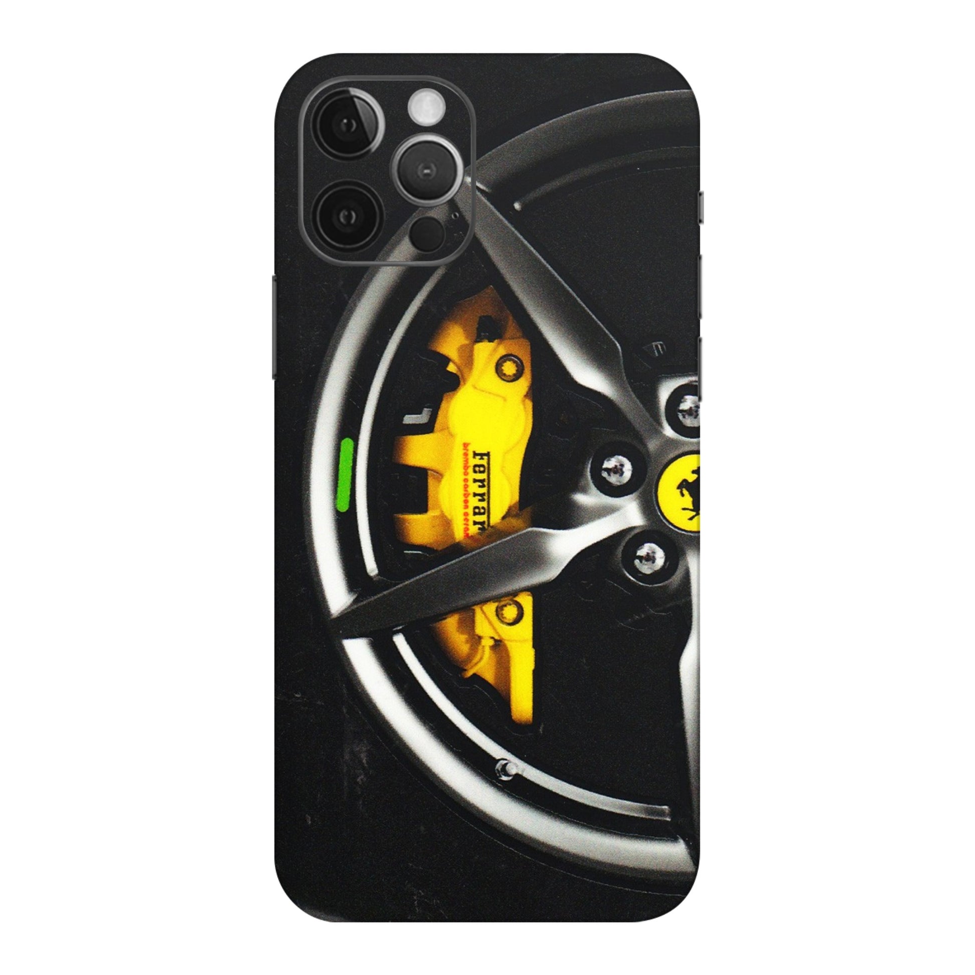 Apple iPhone Skins (All Models) - Ferrari Wheel Alloy - 3D Embossed Finish (L-173) iPhone 12 Pro Max