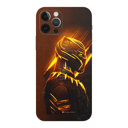 Apple iPhone Skins (All Models) - Gold Black Panther - 3D Embossed Finish (L-181) iPhone 12 Pro Max