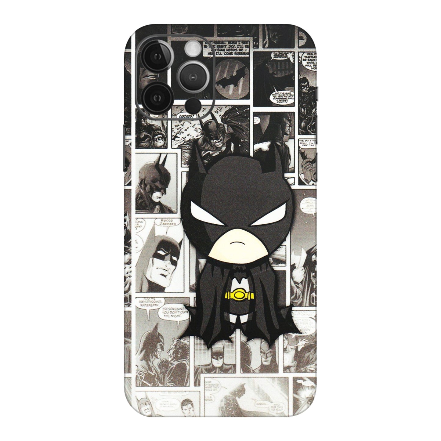Apple iPhone Skins (All Models) - Toon Batman - 3D Embossed Finish (L-182) iPhone 12 Pro Max