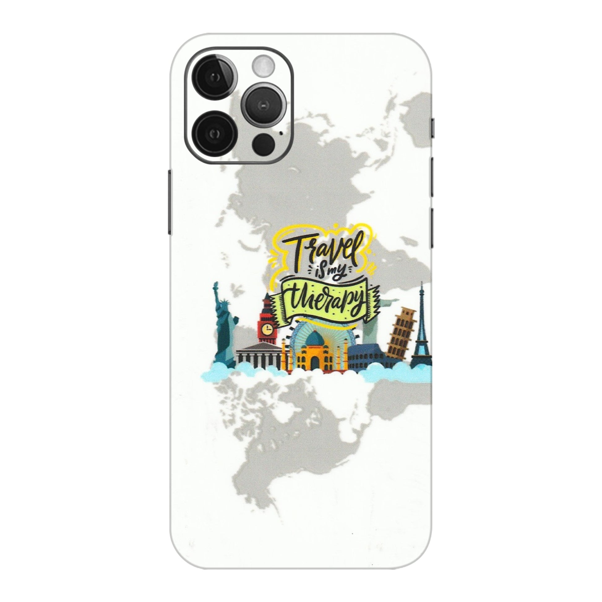 Apple iPhone Skins (All Models) - Travel Therapy - 3D Embossed Finish (L-199) iPhone 12 Pro Max
