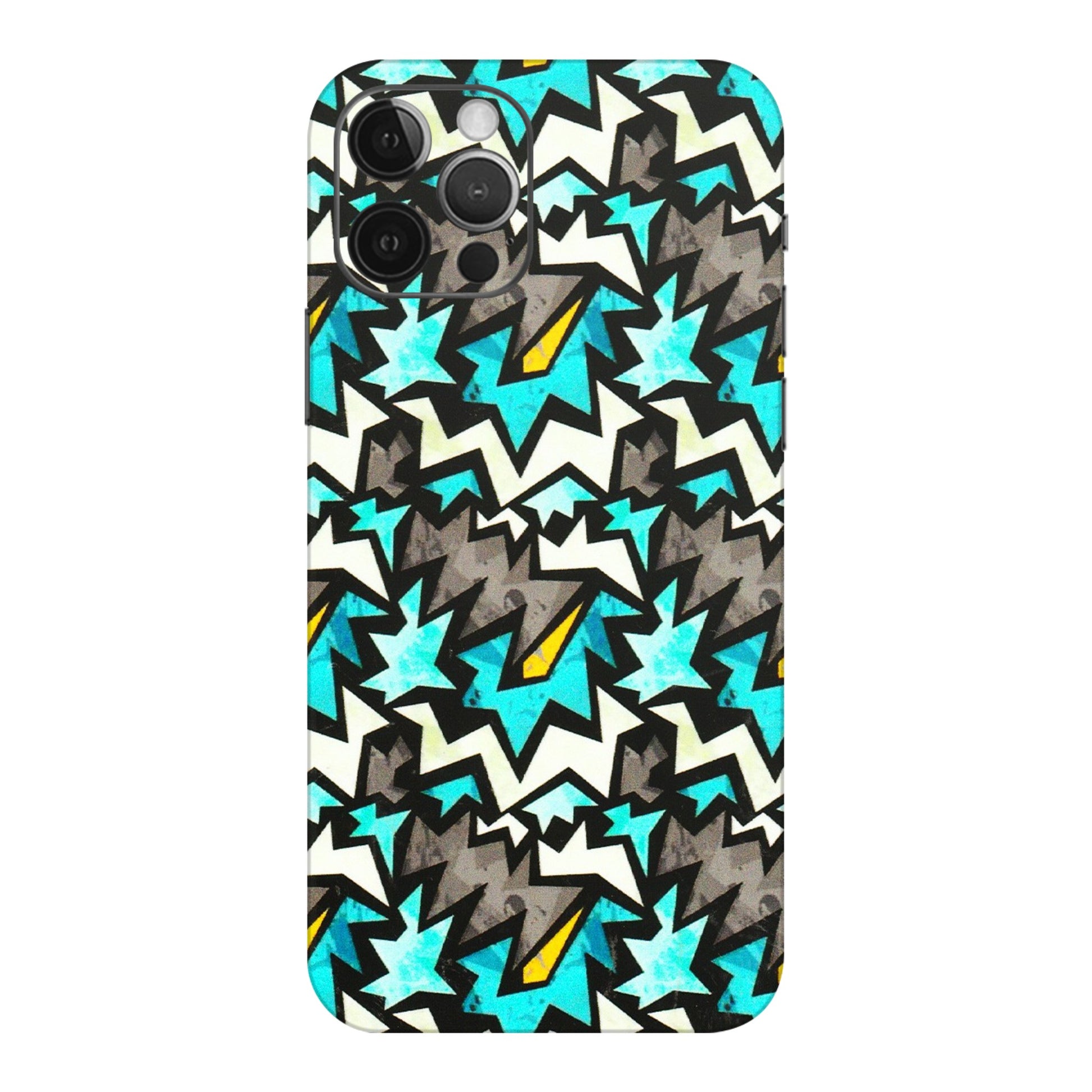 Apple iPhone Skins (All Models) - Funky Zig Zag - 3D Embossed Finish (L-223) iPhone 12 Pro Max