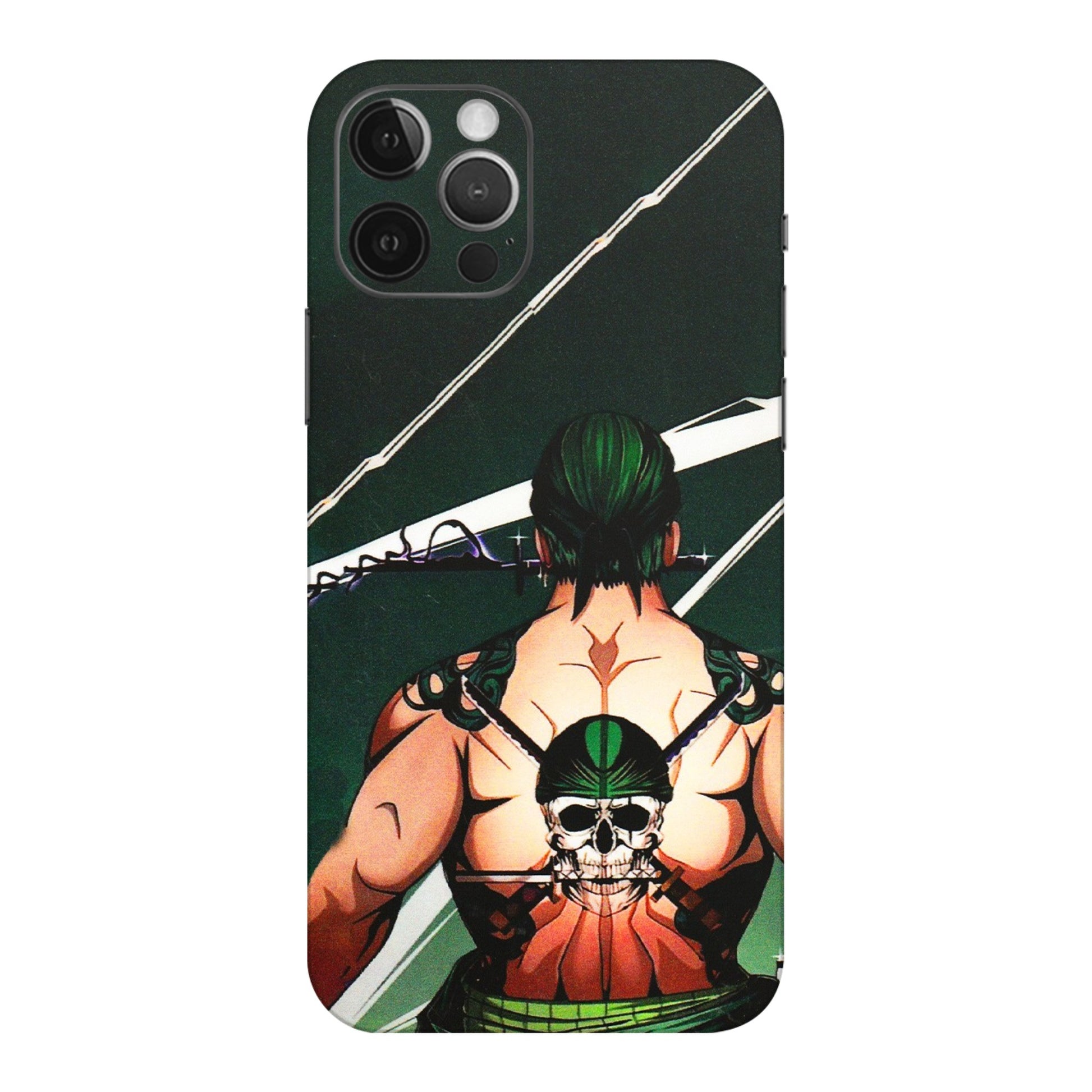 Apple iPhone Skins (All Models) - Zoro Anime - 3D Embossed Finish (L-23) iPhone 12 Pro Max