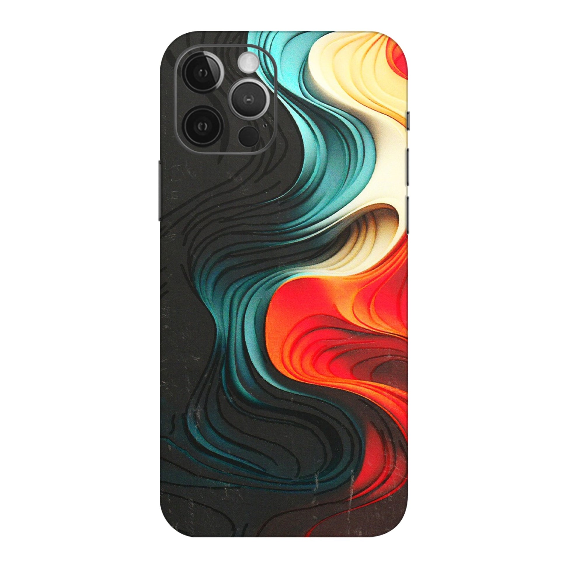 Apple iPhone Skins (All Models) - The Silky Swirl - 3D Embossed Finish (L-240) iPhone 12 Pro Max