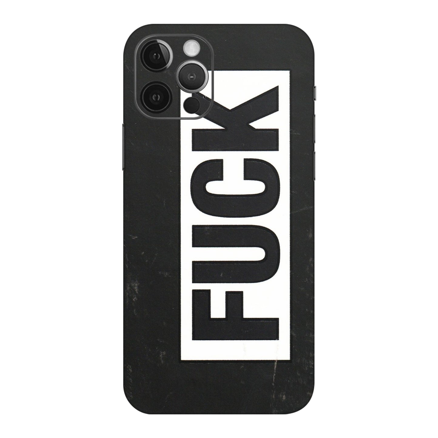 Apple iPhone Skins (All Models) - The F Word - 3D Embossed Finish (L-255) iPhone 12 Pro Max