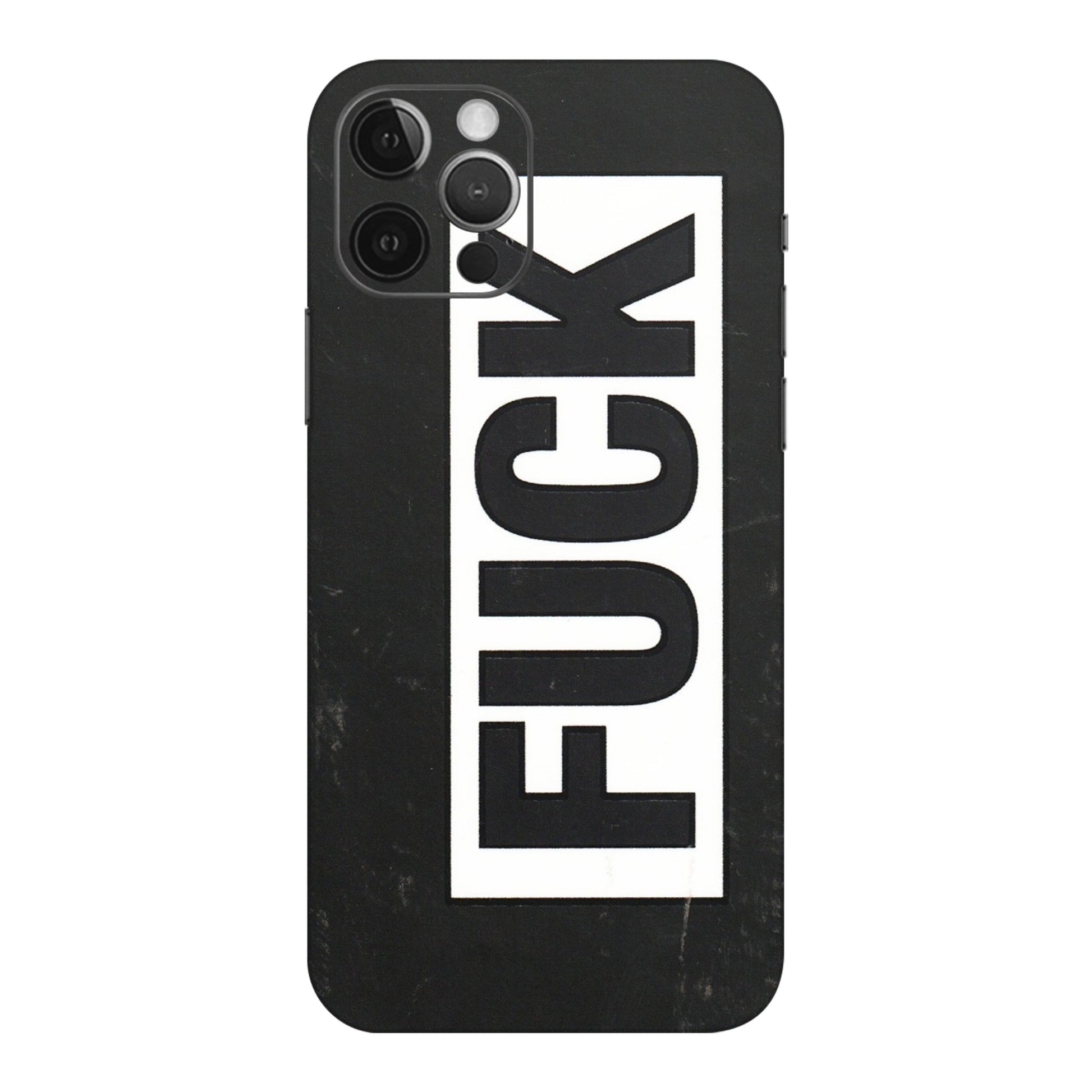 Apple iPhone Skins (All Models) - The F Word - 3D Embossed Finish (L-255) iPhone 12 Pro Max