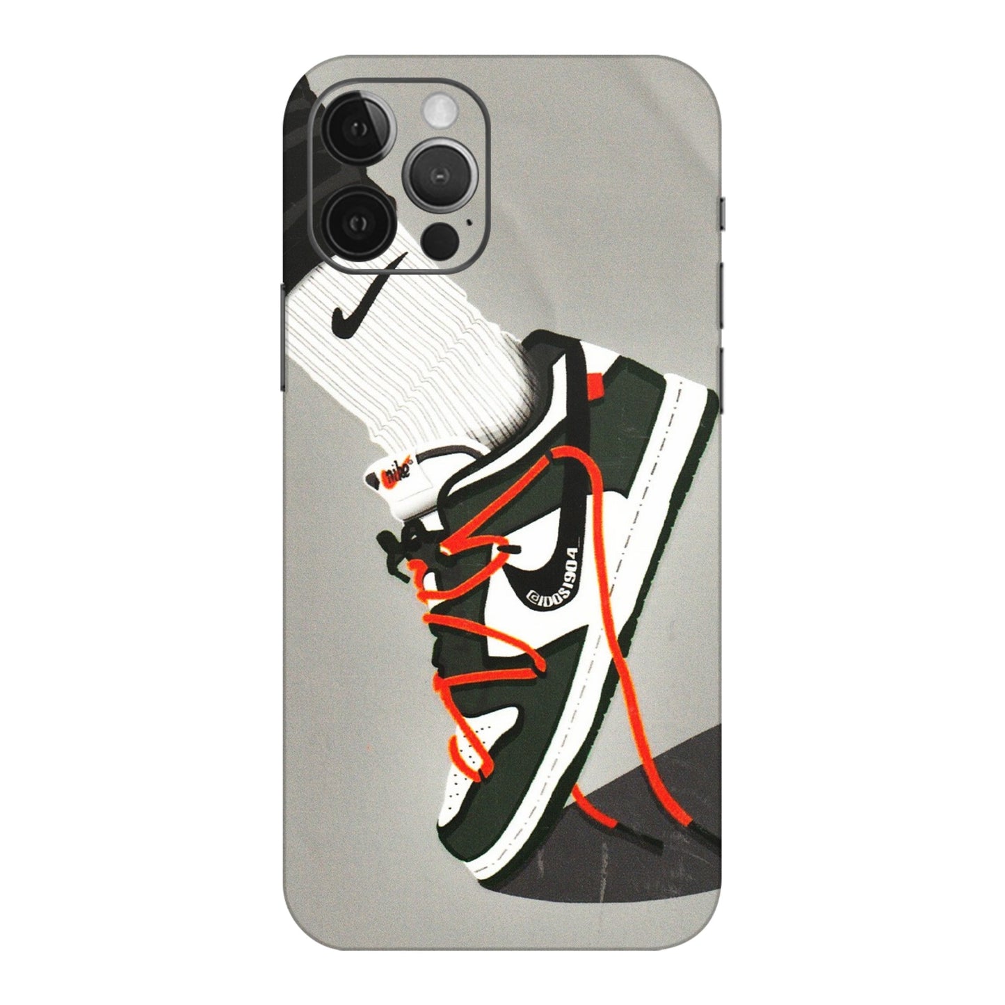 Apple iPhone Skins (All Models) - New Grey Sneaker - 3D Embossed Finish (L-261) iPhone 12 Pro Max