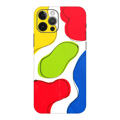 Apple iPhone Skins (All Models) - RGB Colour Paint - 3D Embossed Finish (L-284) iPhone 12 Pro Max