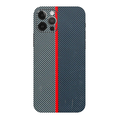 Apple iPhone Skins (All Models) - Blue Sober Lines - 3D Embossed Finish (L-305) iPhone 12 Pro Max