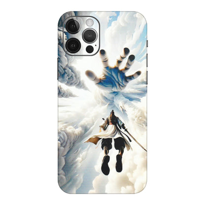 Apple iPhone Skins (All Models) - Big Hand With Monkey King - 3D Embossed Finish (L-323) iPhone 12 Pro Max