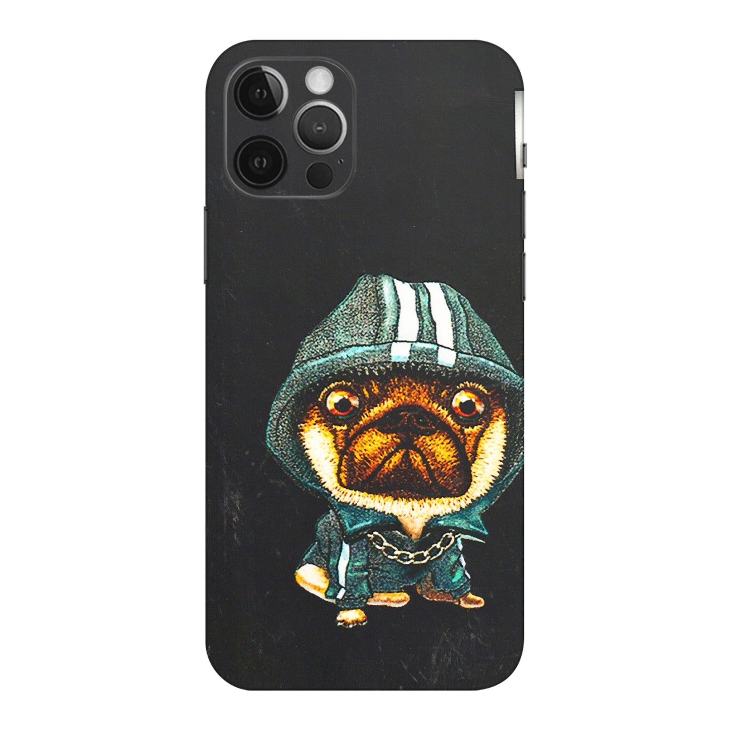 Apple iPhone Skins (All Models) - Puppy N Hoodie - 3D Embossed Finish (L-90) iPhone 12 Pro Max