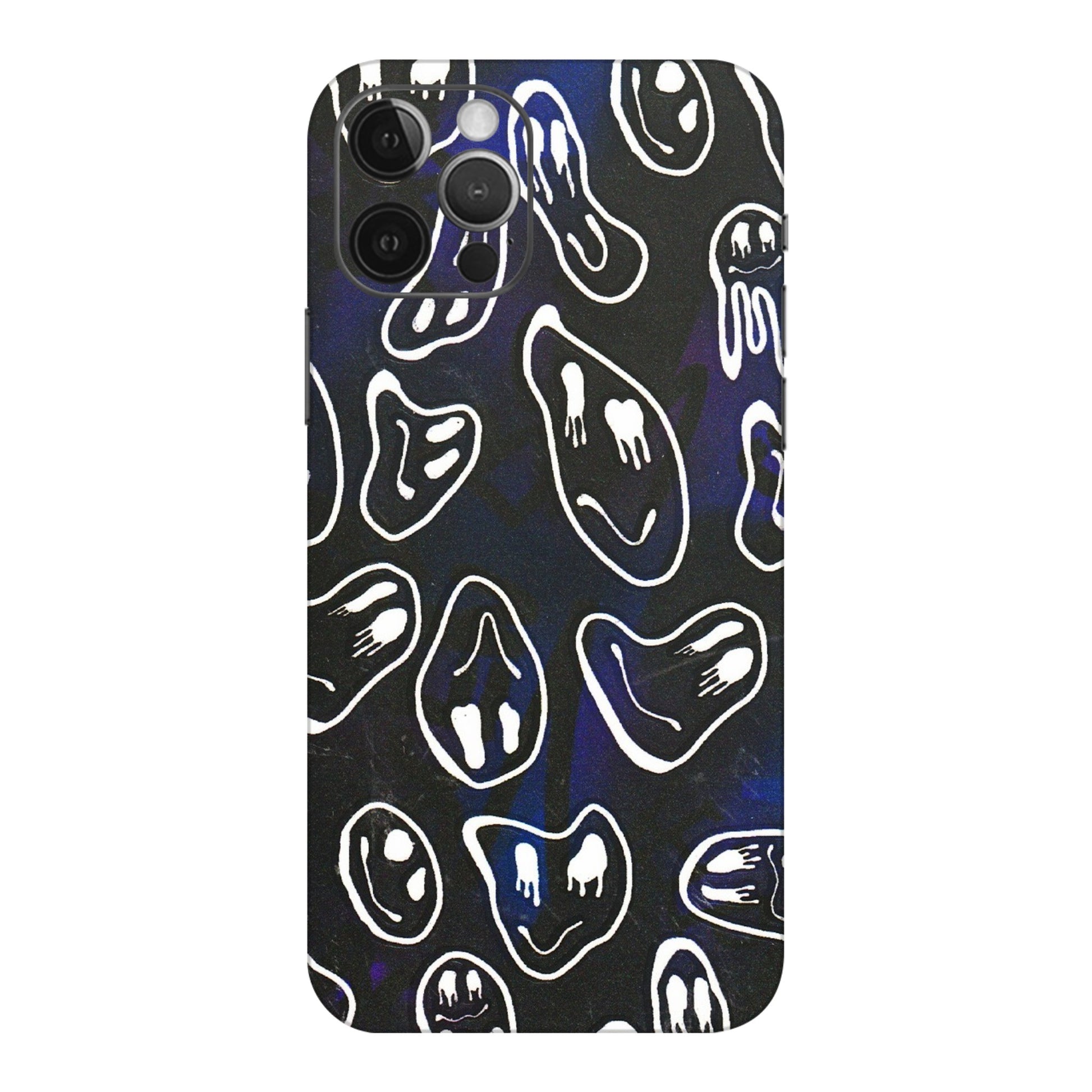 Apple iPhone Skins (All Models) - Distorted Smileys - 3D Embossed Finish (L-92) iPhone 12 Pro Max