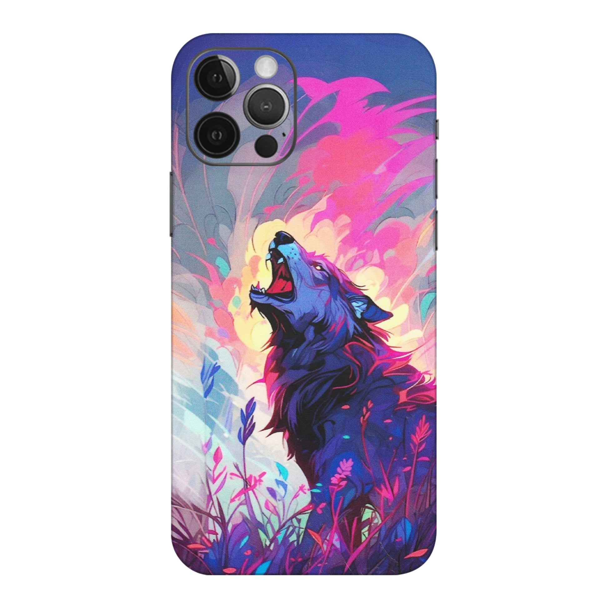 Apple iPhone Skins (All Models) - New Wild Wolf Abstract - Matte Finish (M-125) iPhone 12 Pro Max