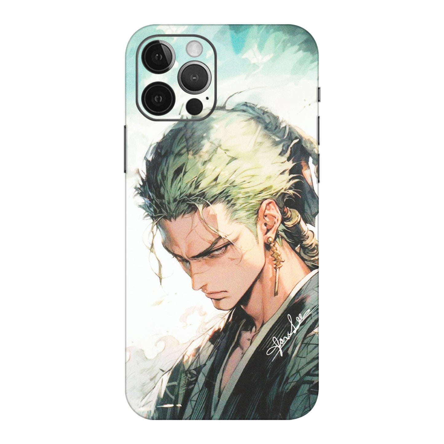 Apple iPhone Skins (All Models) - Pirate Hunter One Piece Anime - Matte Finish (M-157) iPhone 12 Pro Max