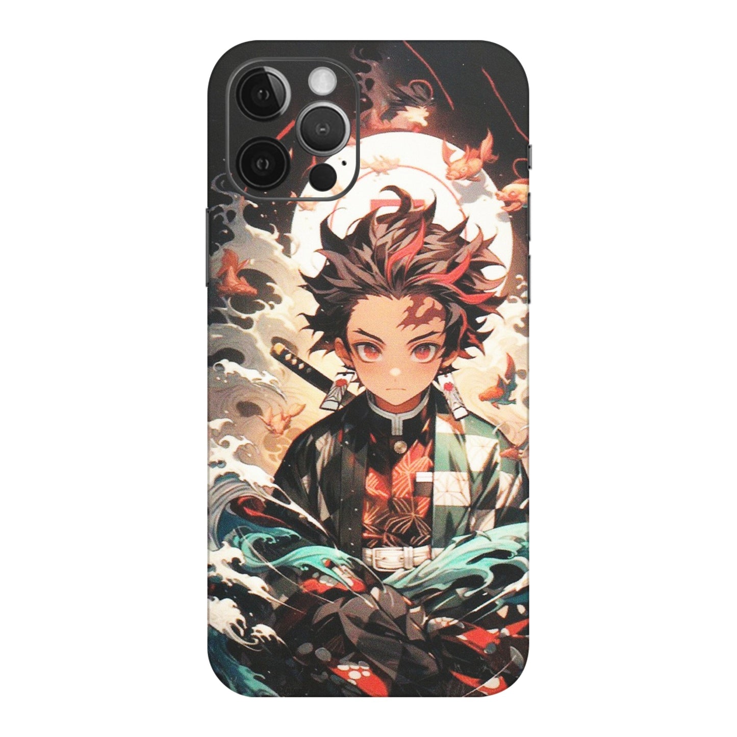 Apple iPhone Skins (All Models) - Tanjiro Demon Slayer Anime - Matte Finish (M-158) iPhone 12 Pro Max