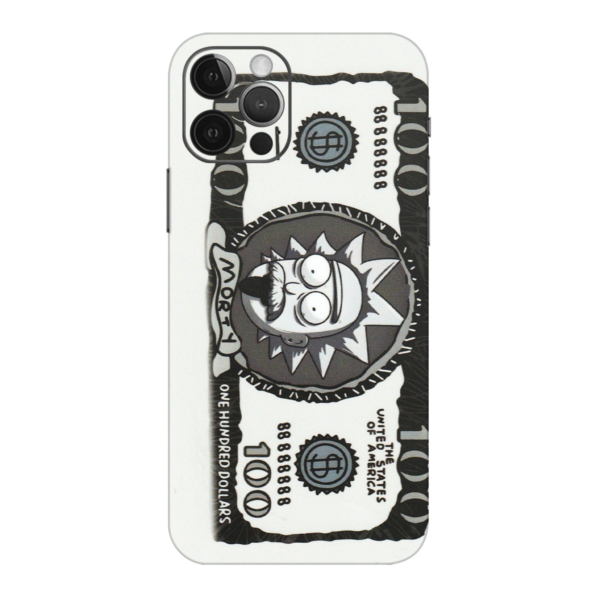 Apple iPhone Skins (All Models) - Rick And Morty Hundred Dollar Anime - Matte Finish (M-161) iPhone 12 Pro Max