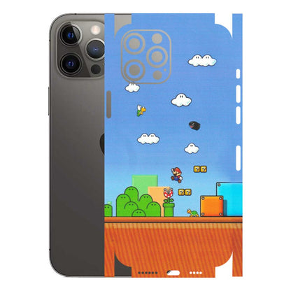 Apple iPhone Skins (All Models) - Mario Game Scene - Matte Finish (M-24) iPhone 12 Pro Max