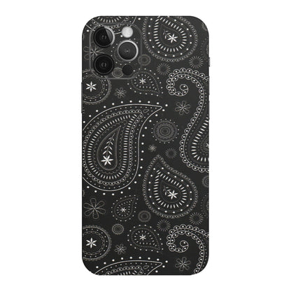 Apple iPhone Skins (All Models) - Black Sober Kerry - Matte Finish (M-37) iPhone 12 Pro Max