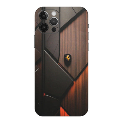 Apple iPhone Skins (All Models) - Lambo Beauty Wood Pattern Sober - Matte Finish (M-51) iPhone 12 Pro Max
