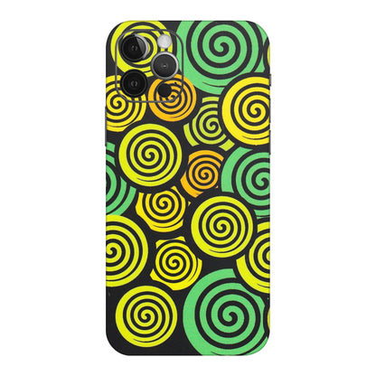 Apple iPhone Skins (All Models) - Crazy Spiral - Matte Finish (M-91) iPhone 12 Pro Max
