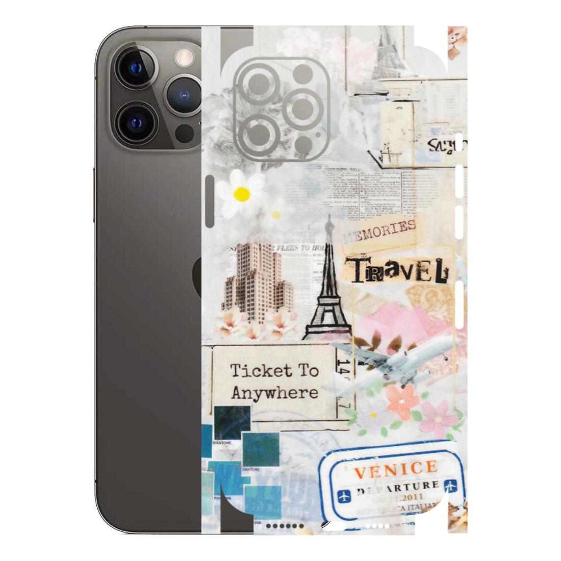 Apple iPhone Skins (All Models) - Travel Memories - Transparent Finish (T-09) iPhone 12 Pro Max