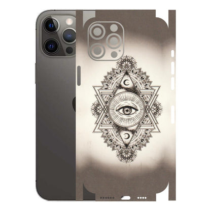 Apple iPhone Skins (All Models) - Illuminati Great Eye - Transparent Finish (T-14) iPhone 12 Pro Max